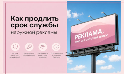 Как продлить срок службы наружной рекламы в  Бузулуке