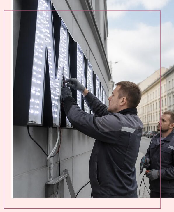 Изготовление и монтаж светодиодных LED вывесок в Бузулуке