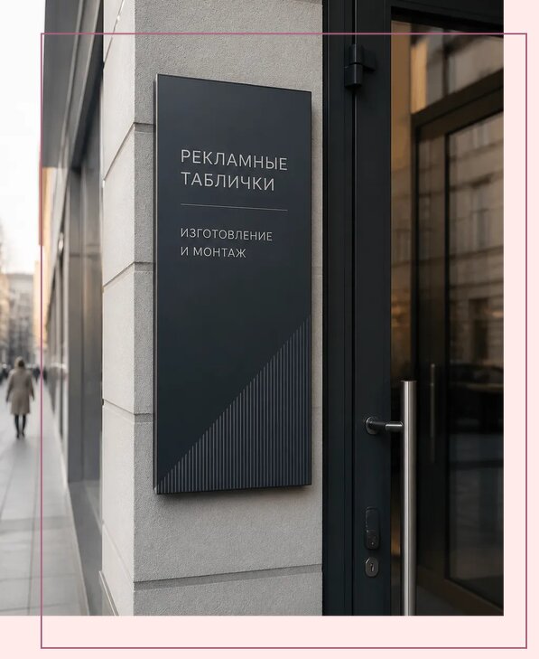 Рекламные таблички в Бузулуке по цене от 4691 р. | Аванза-Бзл