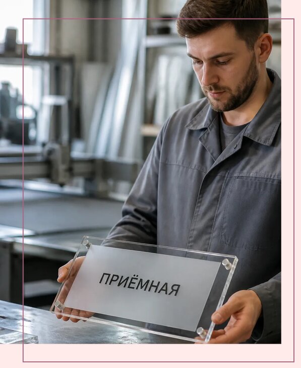Таблички из оргстекла на заказ в Бузулуке от 4065 р. | Аванза-Бзл